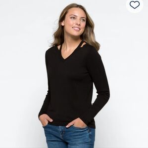 Black V-Neck Sweater